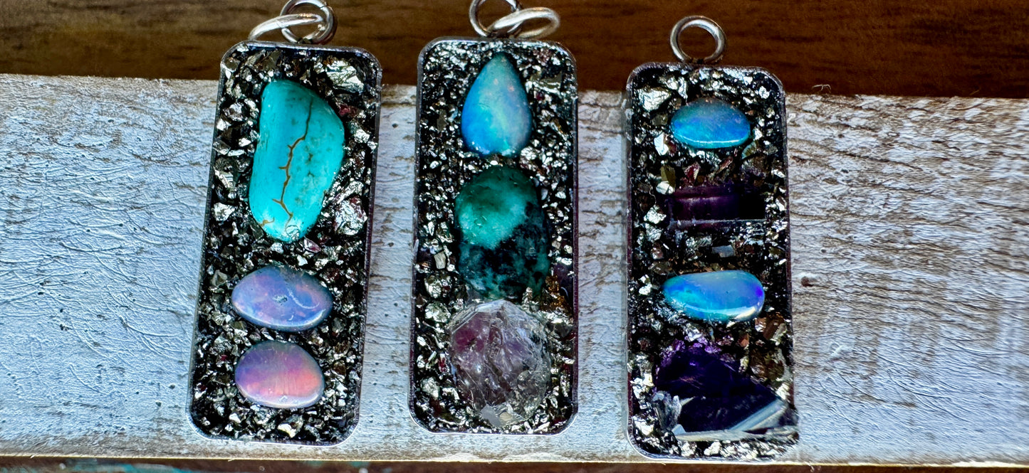 Turquoise & Opal Necklace