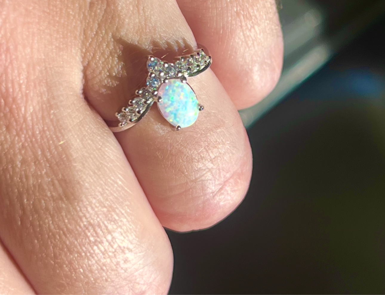 Aurora Opal Ring