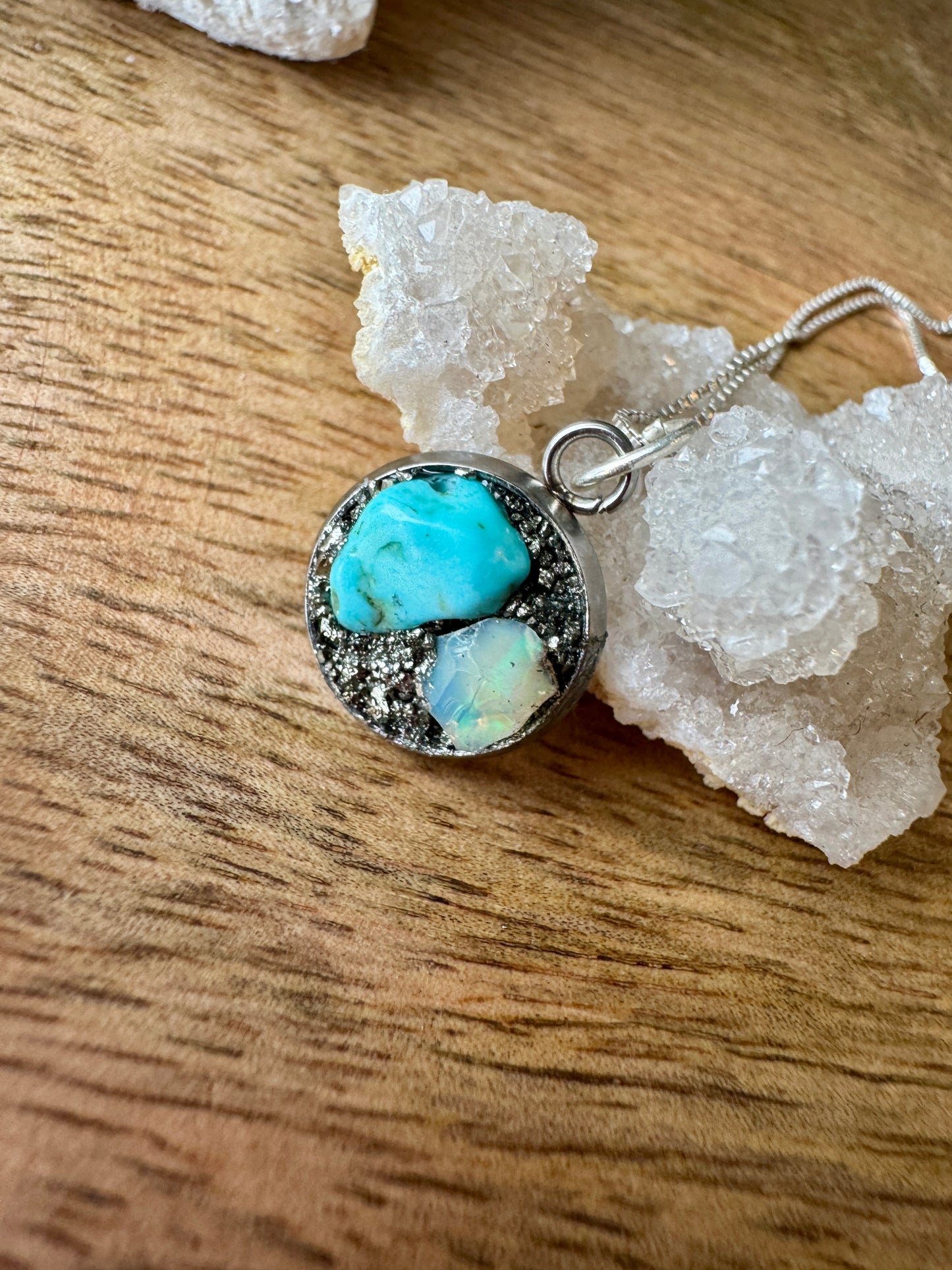 Turquoise & Opal Necklace