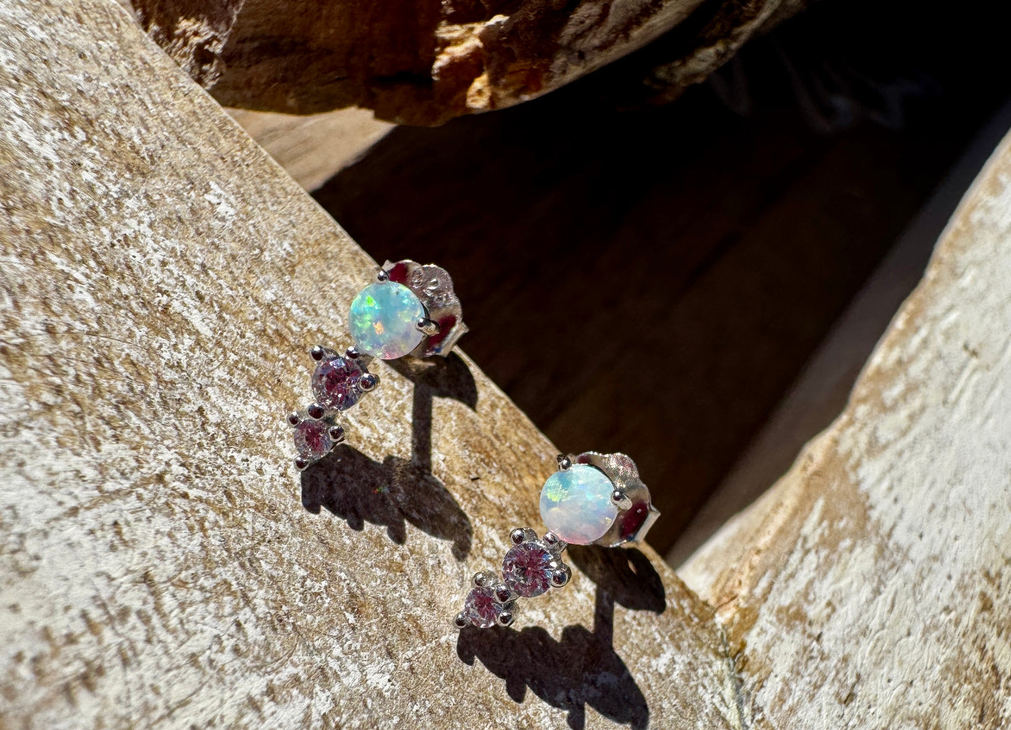 Shooting Star Opal Earrings