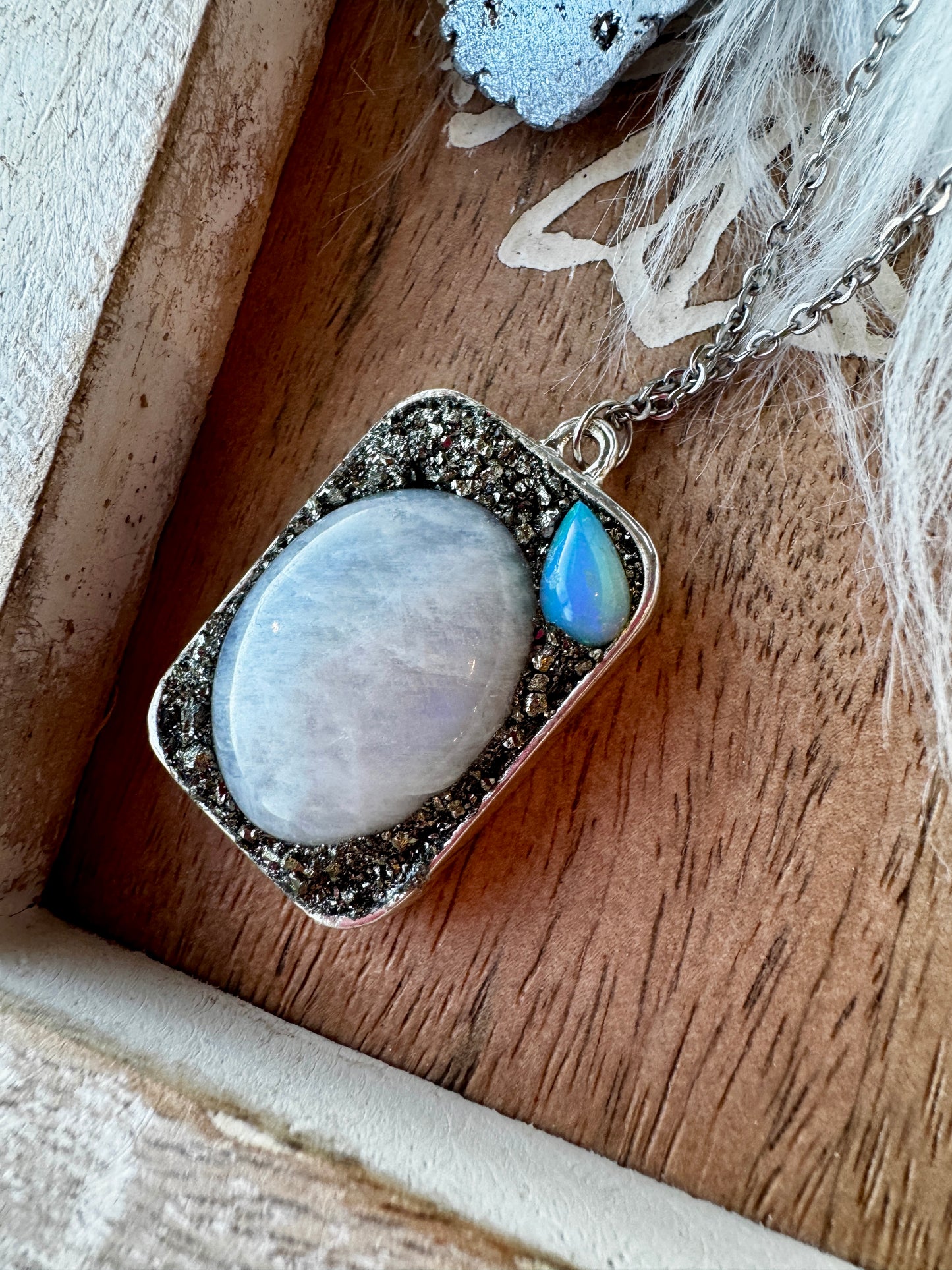 Opal, & Moonstone Necklace