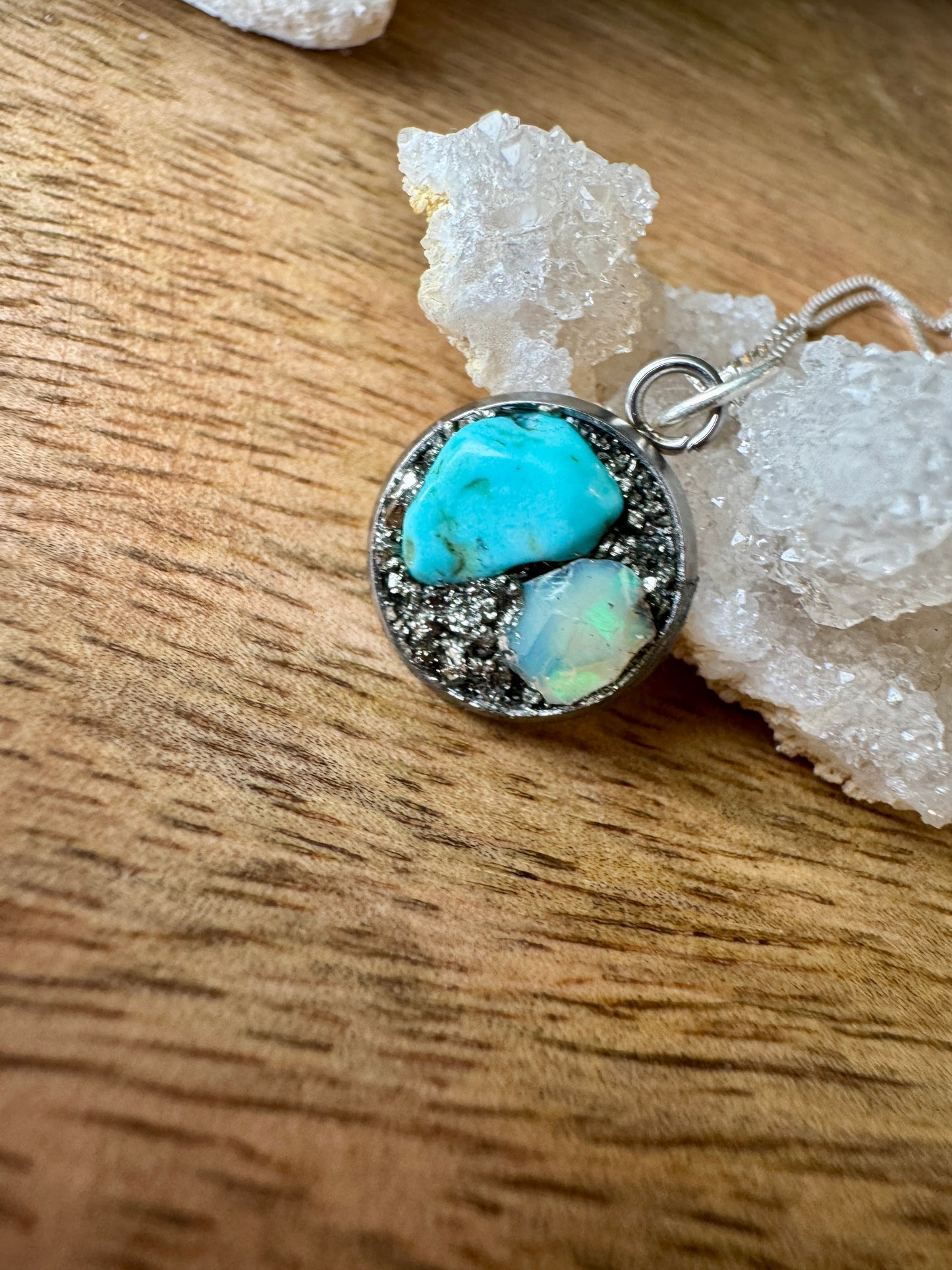 Turquoise & Opal Necklace