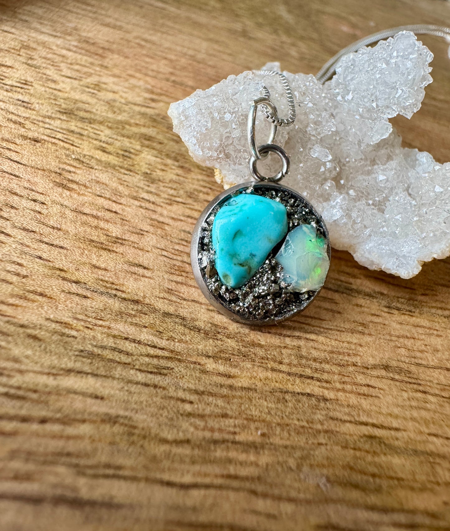 Turquoise & Opal Necklace