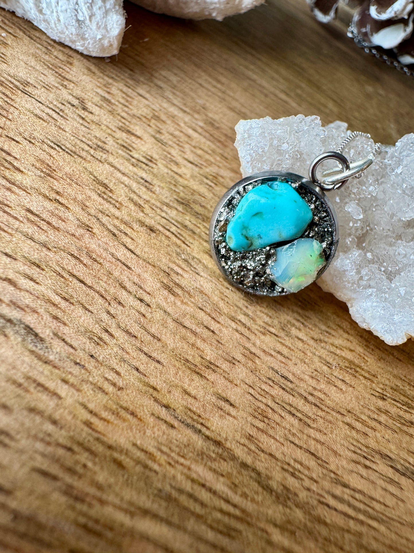 Turquoise & Opal Necklace