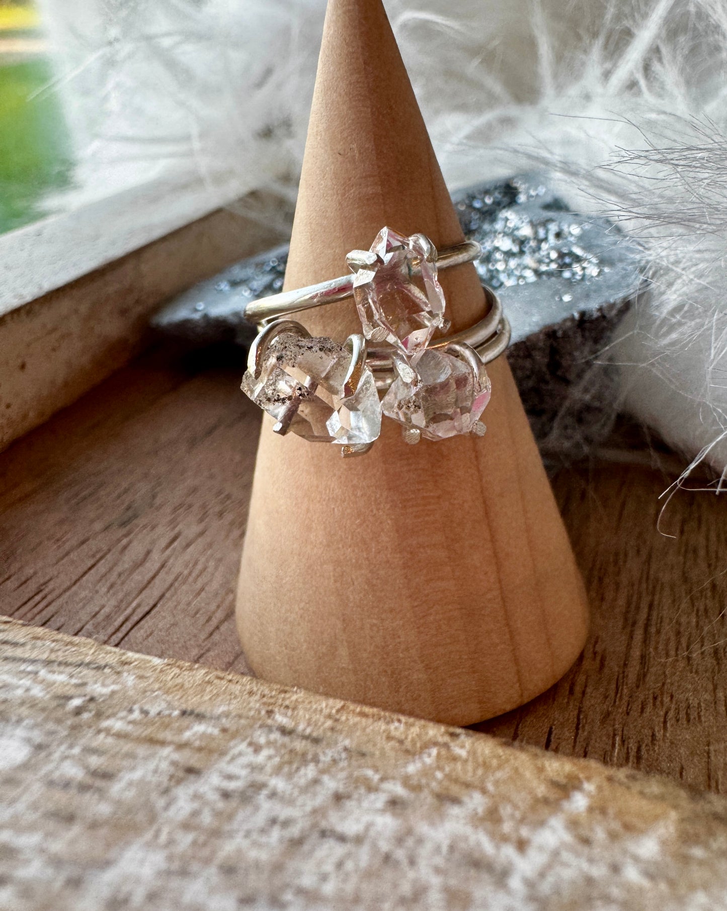 Herkimer Diamond Ring