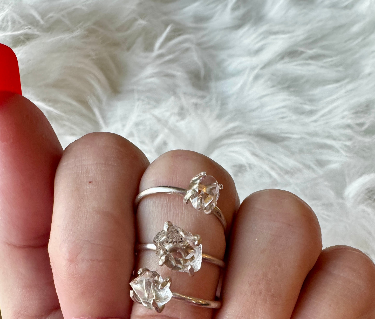 Herkimer Diamond Ring