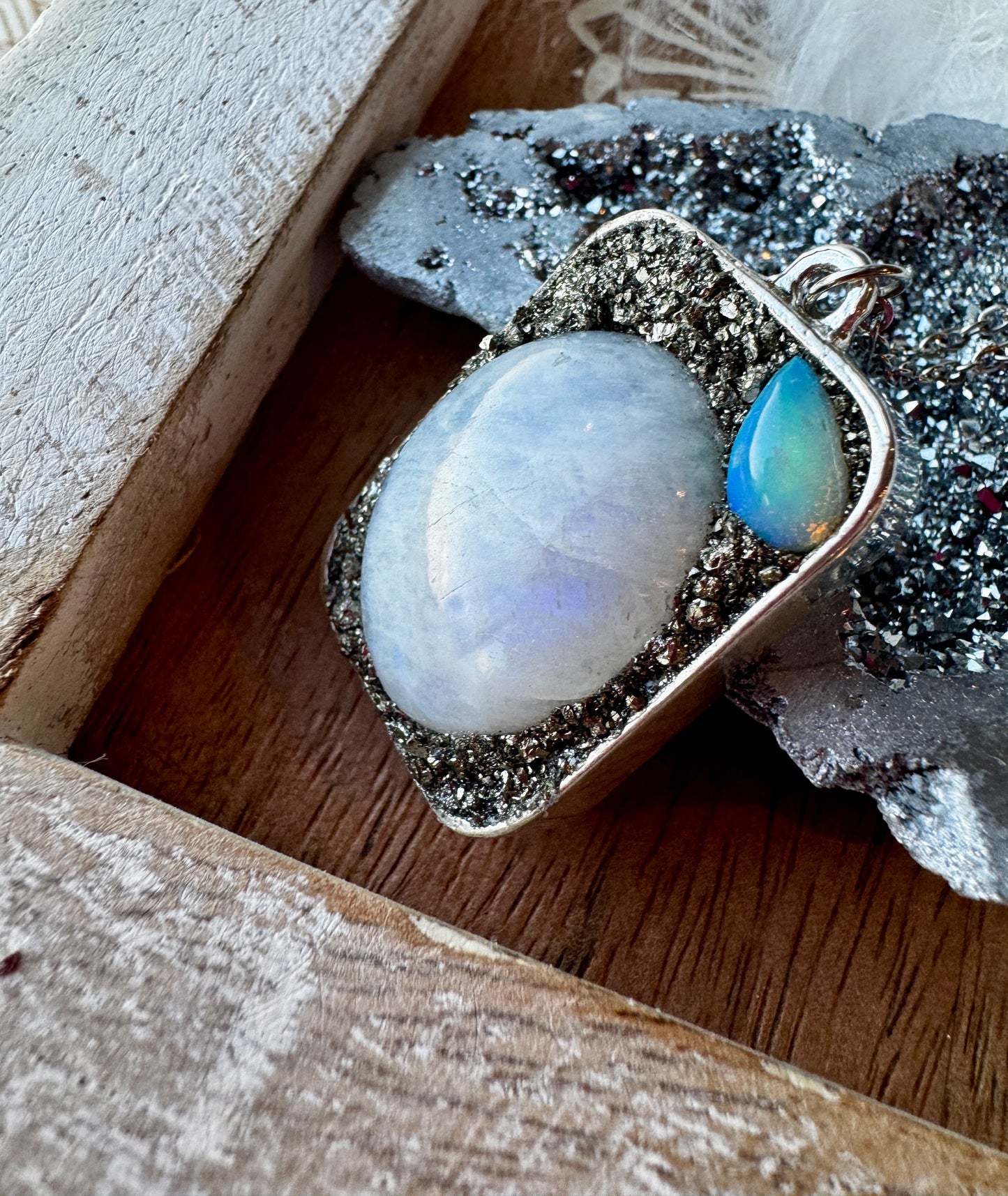 Opal, & Moonstone Necklace