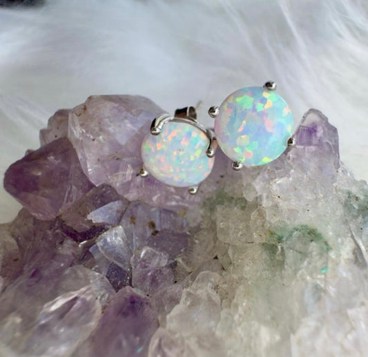 Starlit Drops Opal Earrings